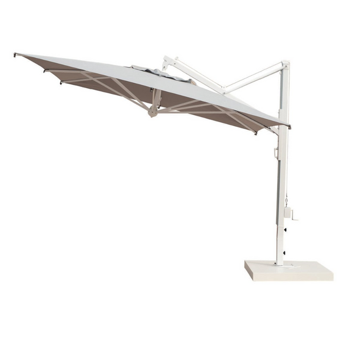Ombrellone a palo laterale Galileo maxi Starwhite 4X4 mt