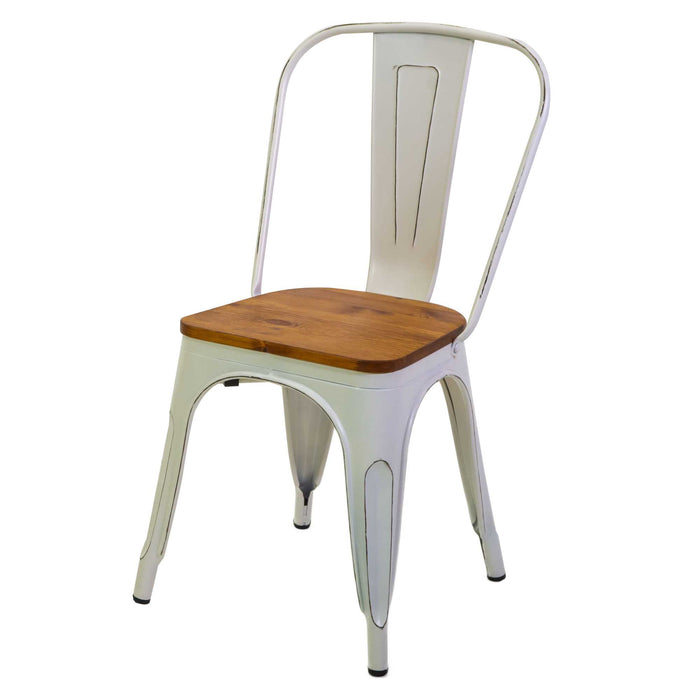 Sedia Ferro New Bristol Seduta Legno