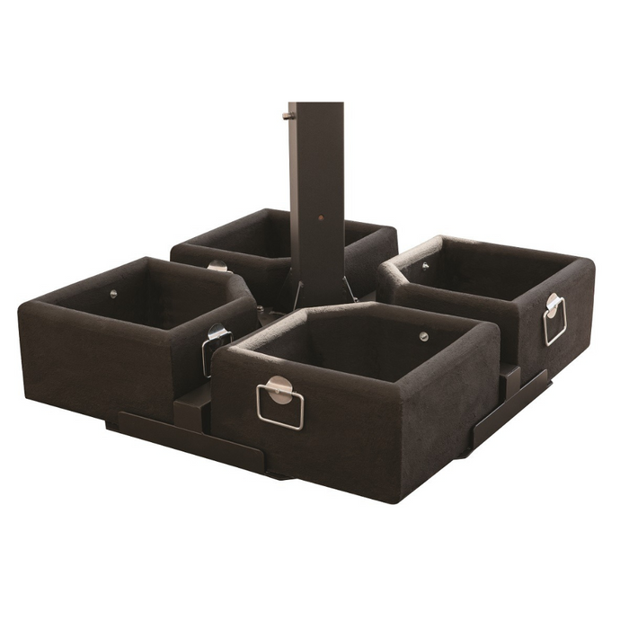 Ombrellone a doppio braccio Wood Double 3X6 mt