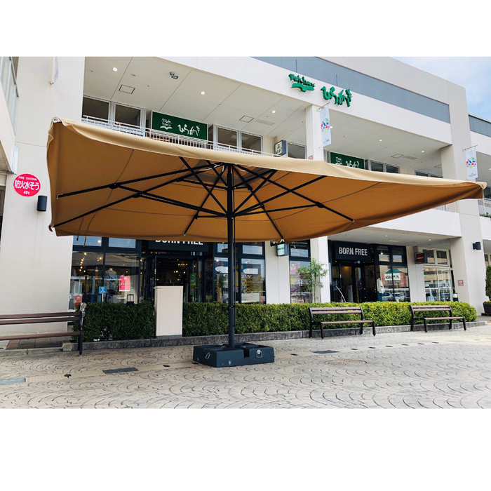 Ombrellone a palo centrale Capri Dark 5X6 mt