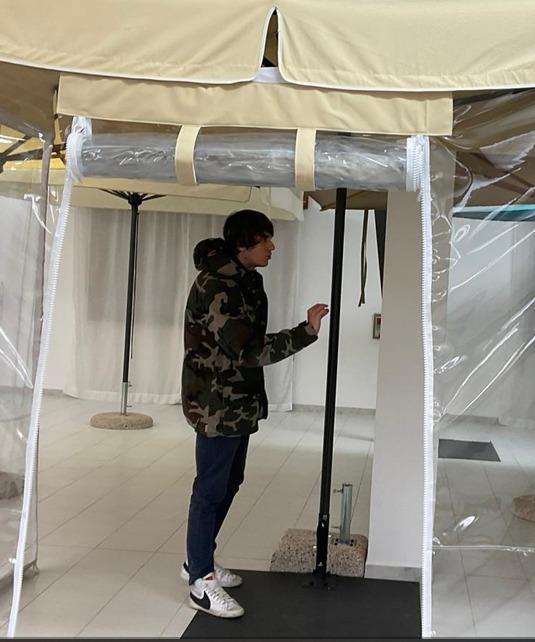 Ombrellone a palo centrale Rimini standard Ø3,5 mt