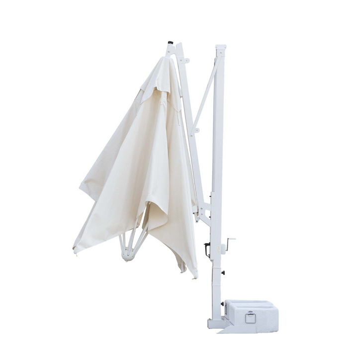 Ombrellone a palo laterale Galileo Starwhite 3,5X3,5 mt