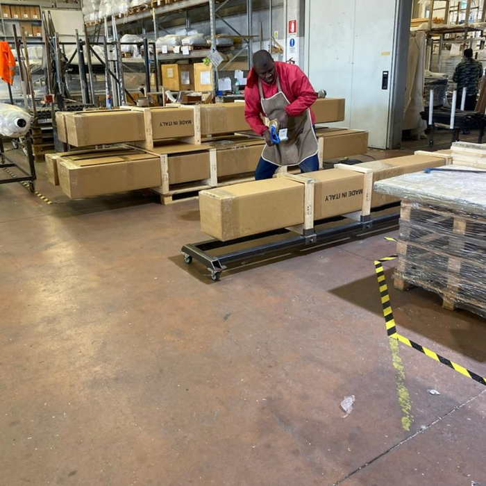 Ombrellone a palo centrale Capri Dark 3X4 mt