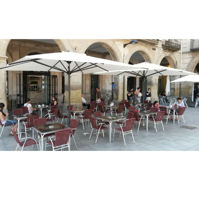Ombrellone a palo centrale Leonardo Telescopic 3X4 mt
