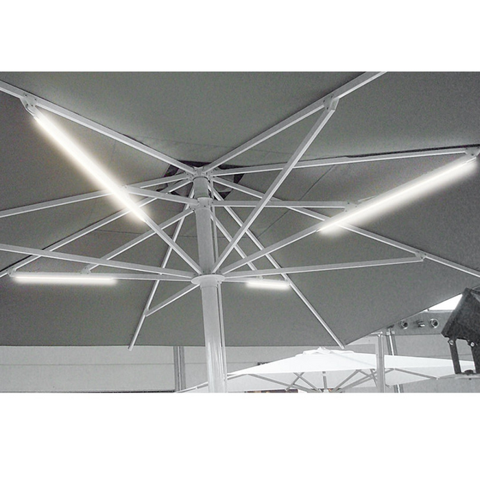 Ombrellone a palo laterale Pompei 3X3 mt