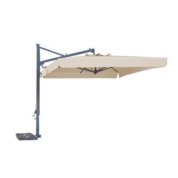 Ombrellone a palo laterale Galileo Dark 3X3 mt