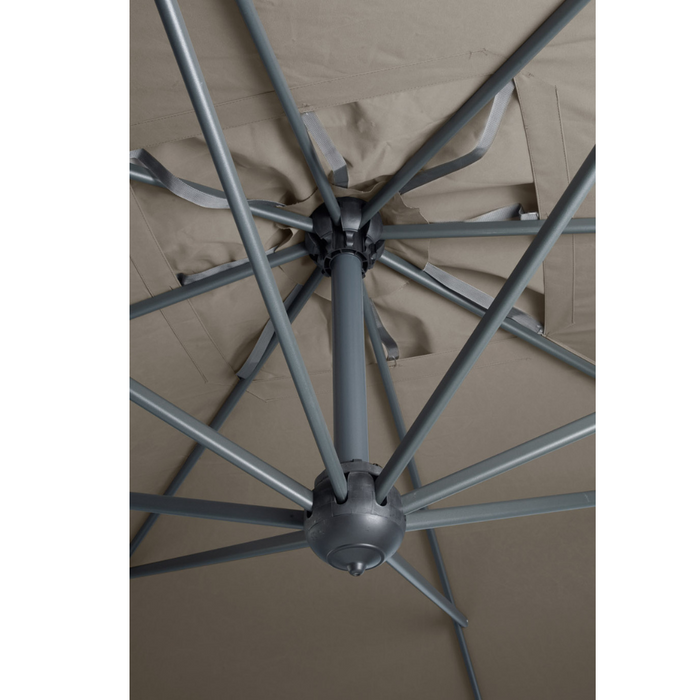 Ombrellone a palo laterale Galileo Dark 3,5X3,5 mt