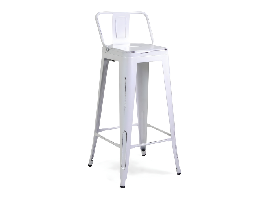 Sgabello Ferro New Bristol con Schienale