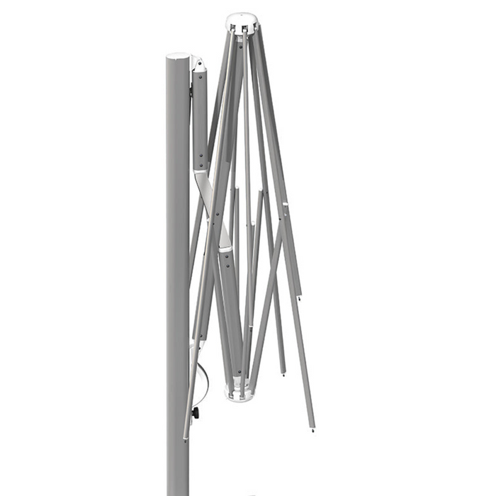 Ombrellone a palo laterale Astro Titanium 3X3 mt