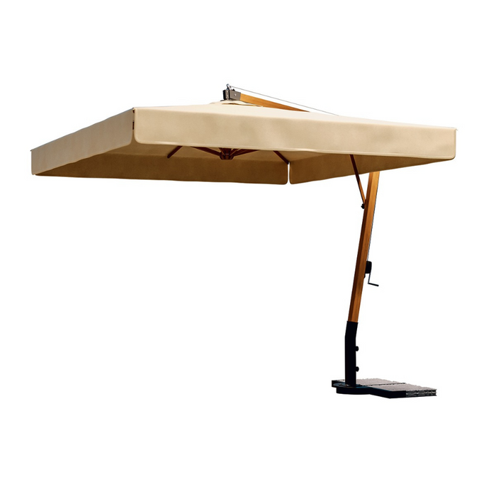 Ombrellone a palo laterale Riviera Aluwood 2X3 mt