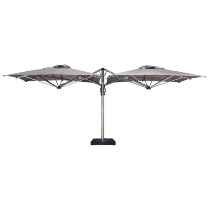 Ombrellone a doppio braccio Dual V Titanium 3X6 mt