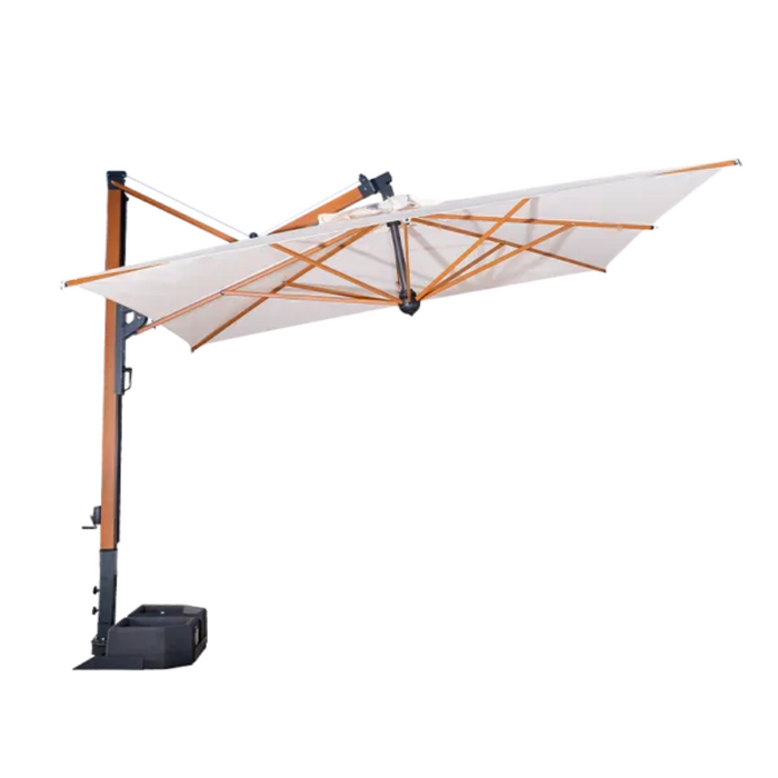 Ombrellone a palo laterale Galileo Wood 3X4 mt