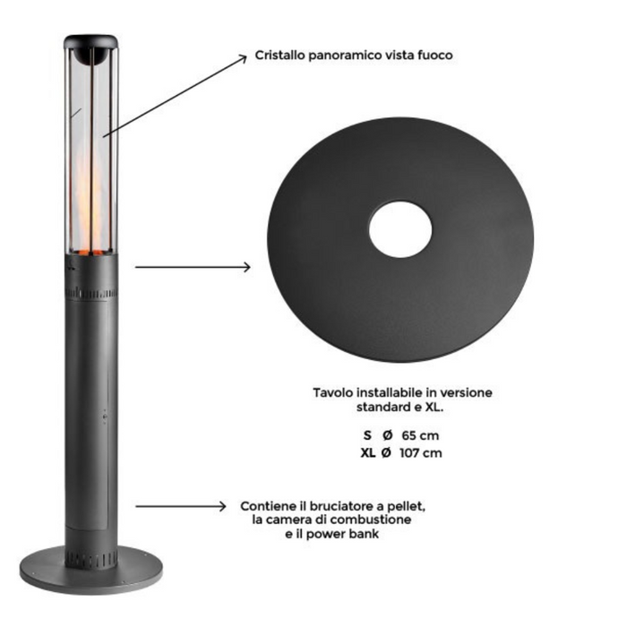 Stufa a pellet Model L
