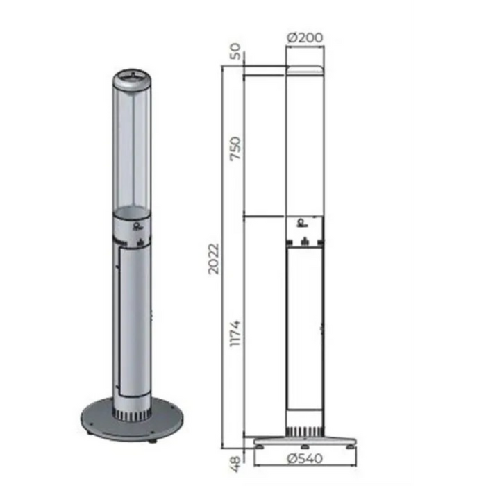 Stufa a pellet Model L