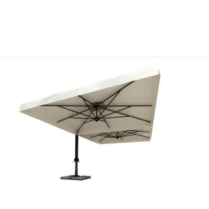 Ombrellone a palo centrale Pratique Extra Bifoglio a T 3X6 mt