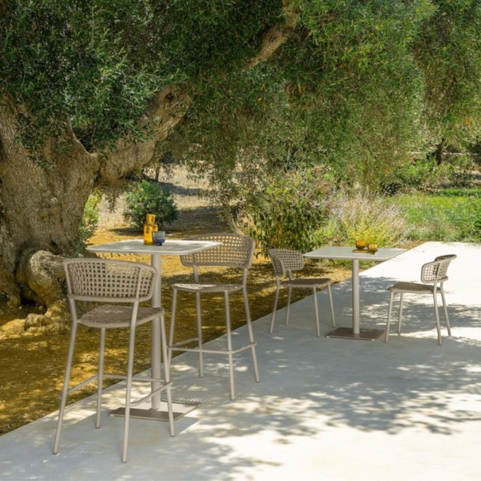 Tavolo da pranzo 80x80 Moon Alu talenti