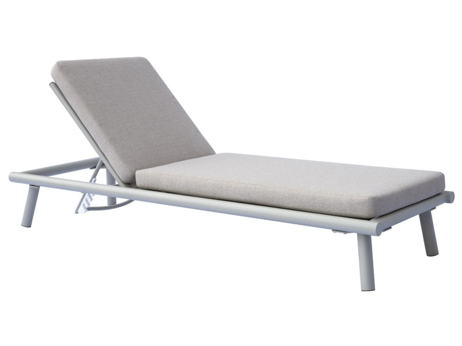Lettino Taormina con cuscino Greenwood