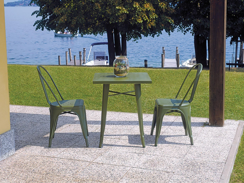2 Tavoli in lamiera 60X60 Greenwood