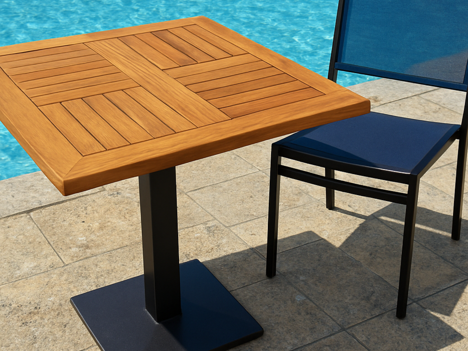 Piano in teak 80X80 Greenwood