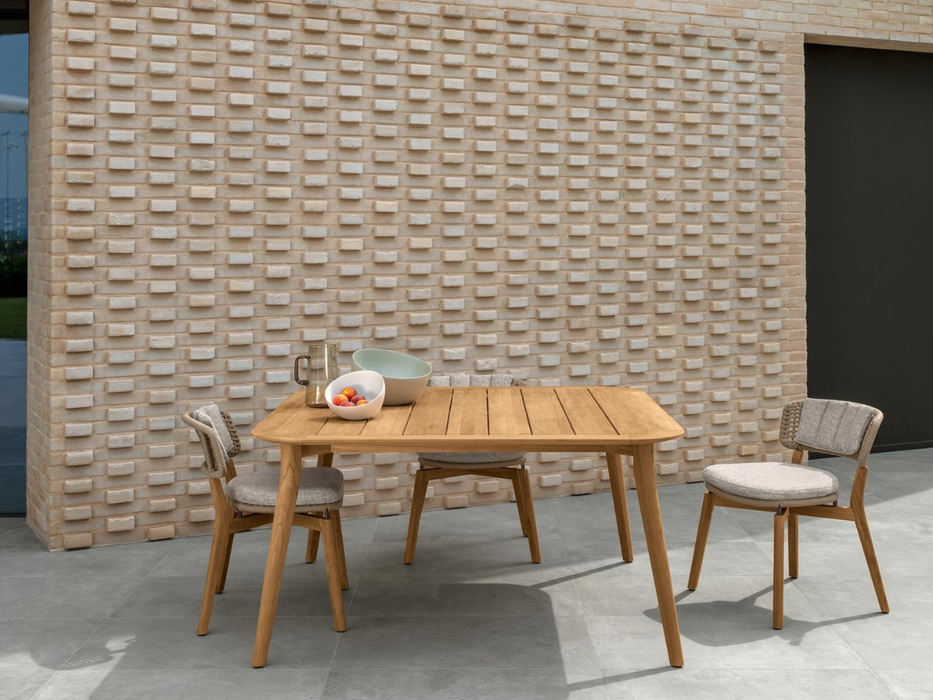 2 Sedie da pranzo Moon teak Talenti