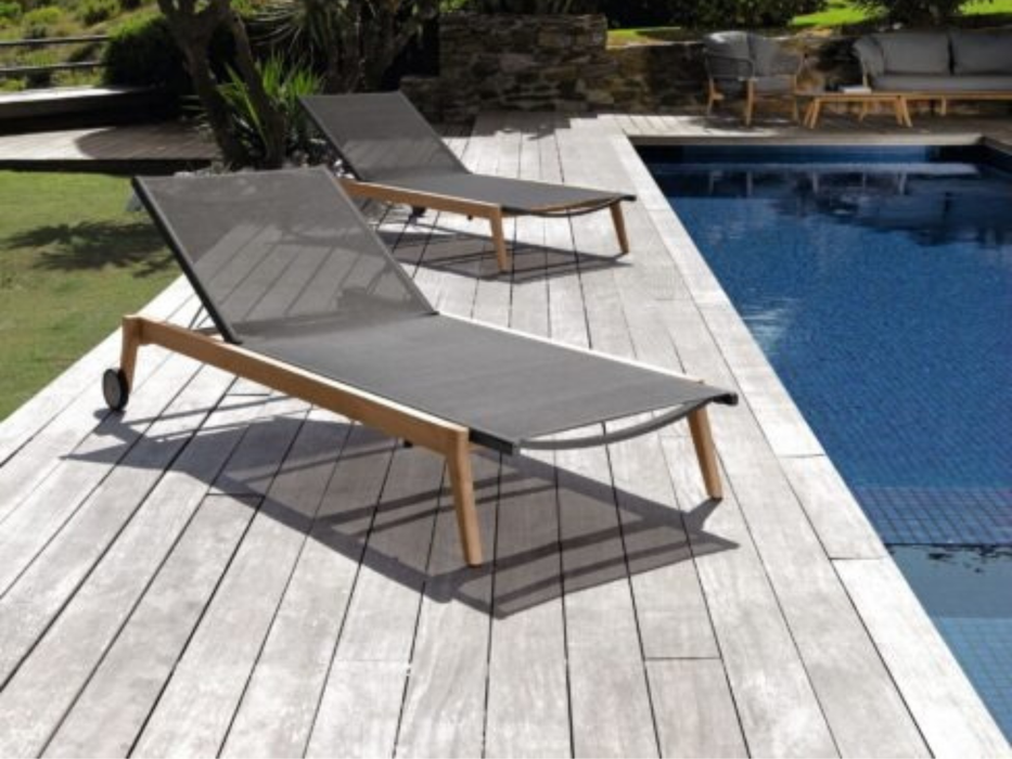 Lettino Moon teak Talenti
