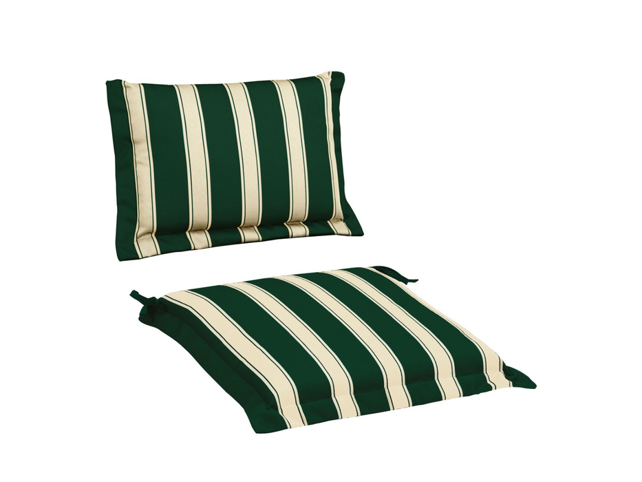 10 cuscini per seduta 38x38 cm con volant Prestige Righe e Righe Regarden