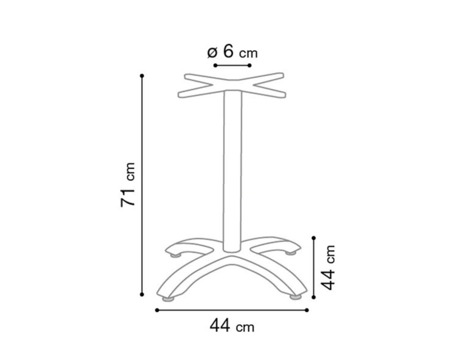 Base tavolo Ecofix Grosfillex