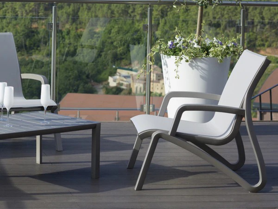 4 Poltrone Lounge Sunset Grosfillex