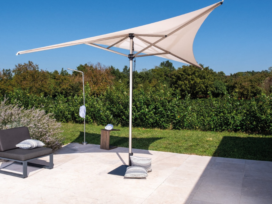 Ombrellone a palo centrale Vela Titanium 3x3 mt