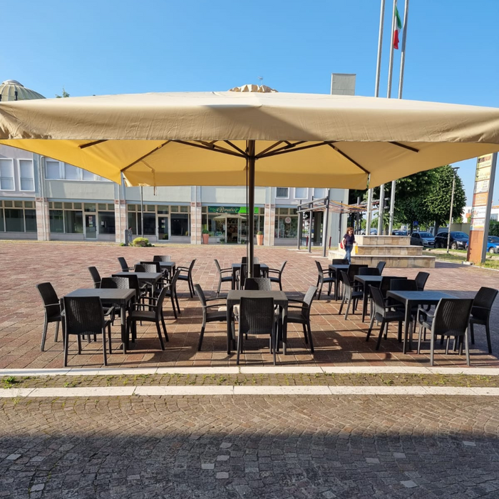 Ombrellone a palo centrale Leonardo 5,5X5,5 mt