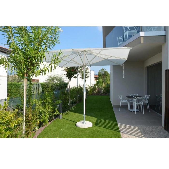 Ombrellone a palo centrale bianco Corallo Classic 3X4 mt