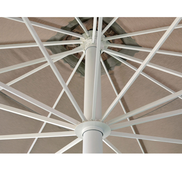 Ombrellone gigante a palo centrale bianco Titano Classic 6X8 mt