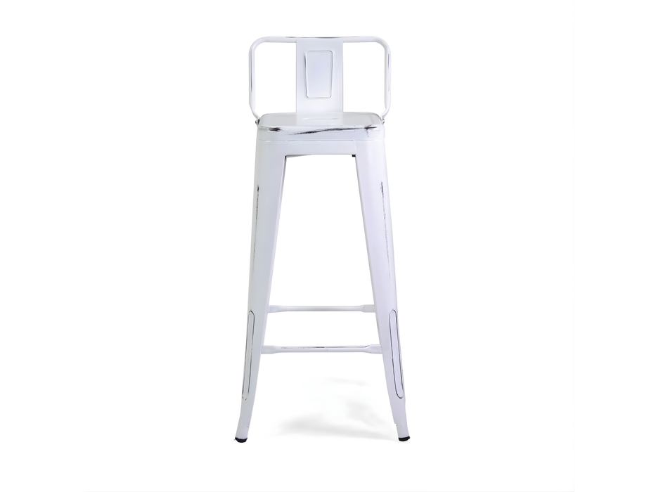 Sgabello Ferro New Bristol con Schienale