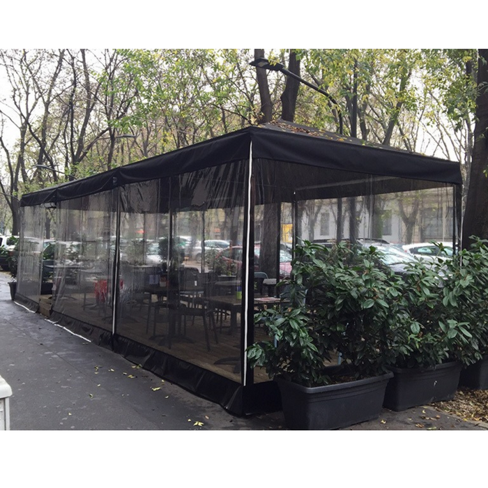 Ombrellone a palo laterale Afrodite 3X4 mt
