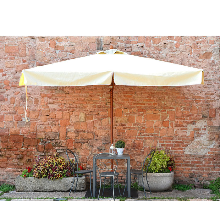Mezzo ombrellone da parete telaio summer Mezz'ombra Wood 2X4 mt