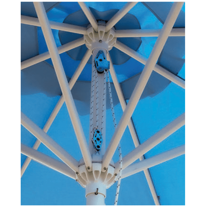 Ombrellone a palo centrale bianco Rimini Standard 3X4 mt