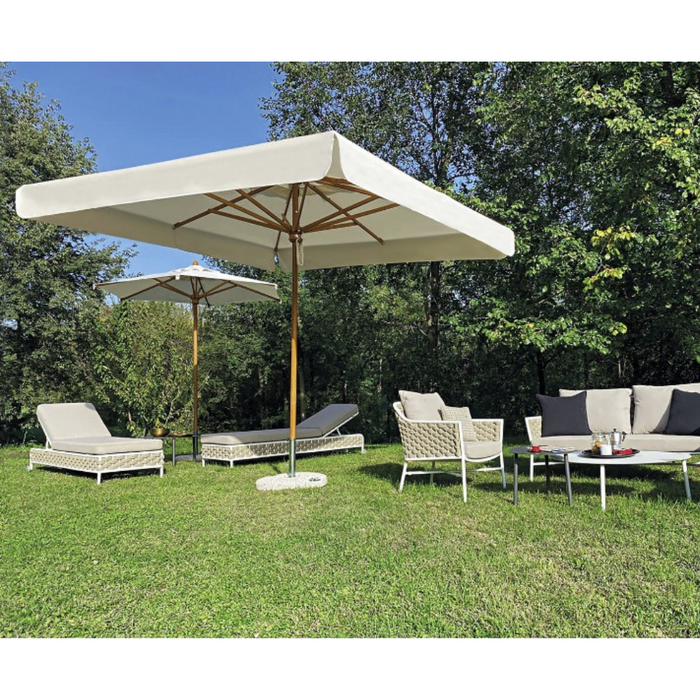 Ombrellone a palo centrale in legno Palladio standard 2X3 mt