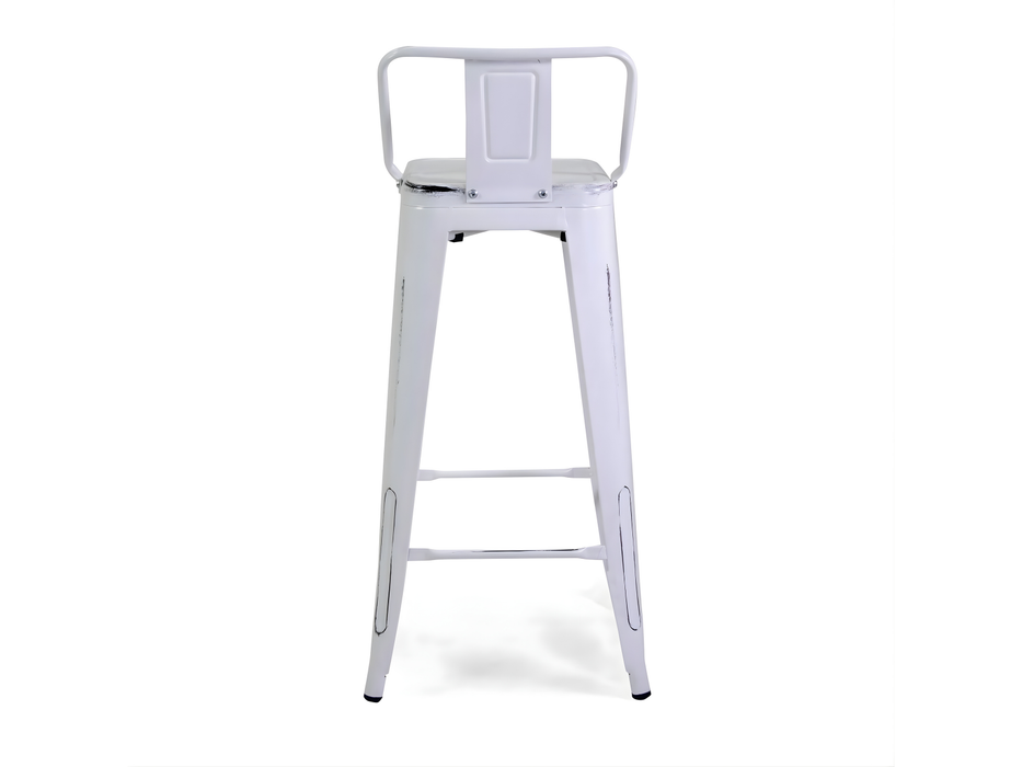 Sgabello Ferro New Bristol con Schienale