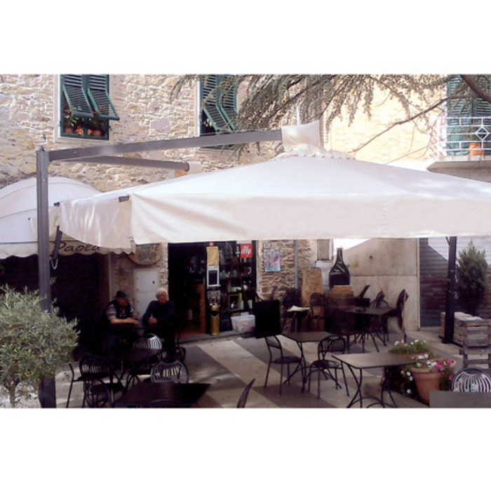 Ombrellone a doppio braccio Double Dark 3,5X7 mt