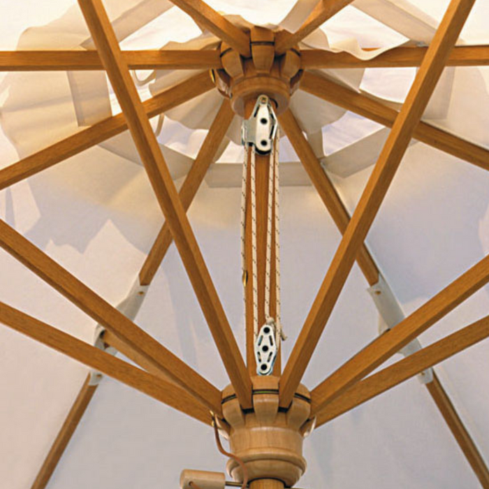 Ombrellone a palo centrale in legno Palladio Standard 3,5X3,5 mt