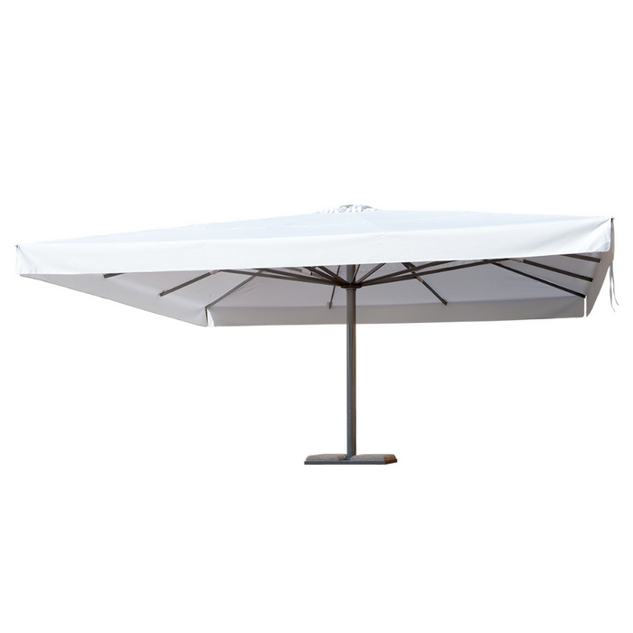 Ombrellone gigante a palo centrale antracite Titano Classic 7,5X7,5 mt