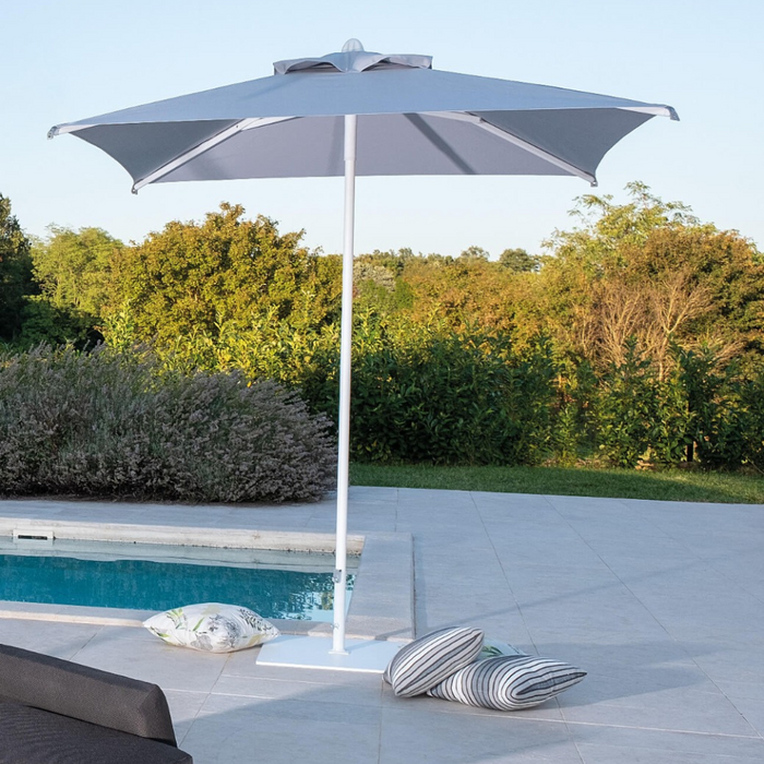 Ombrellone a palo centrale Lido Starwhite 2X2 mt