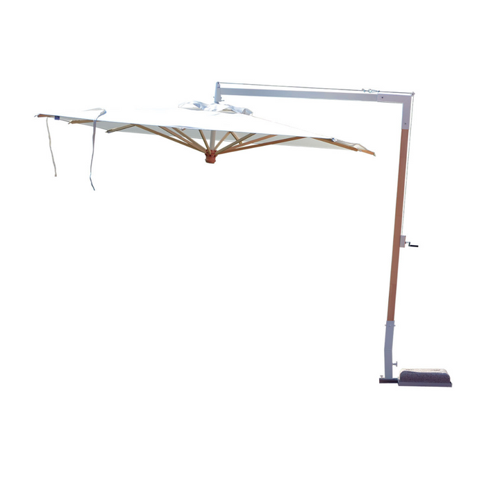 Ombrellone a palo laterale country Diffusion Wood 3X4 mt