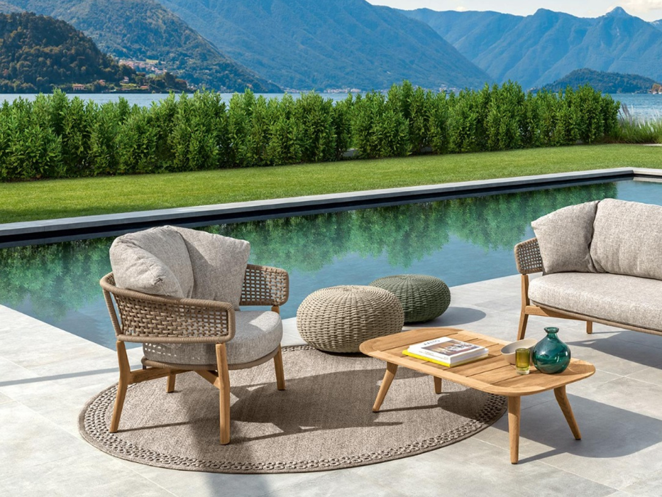 Poltrona living Moon teak Talenti