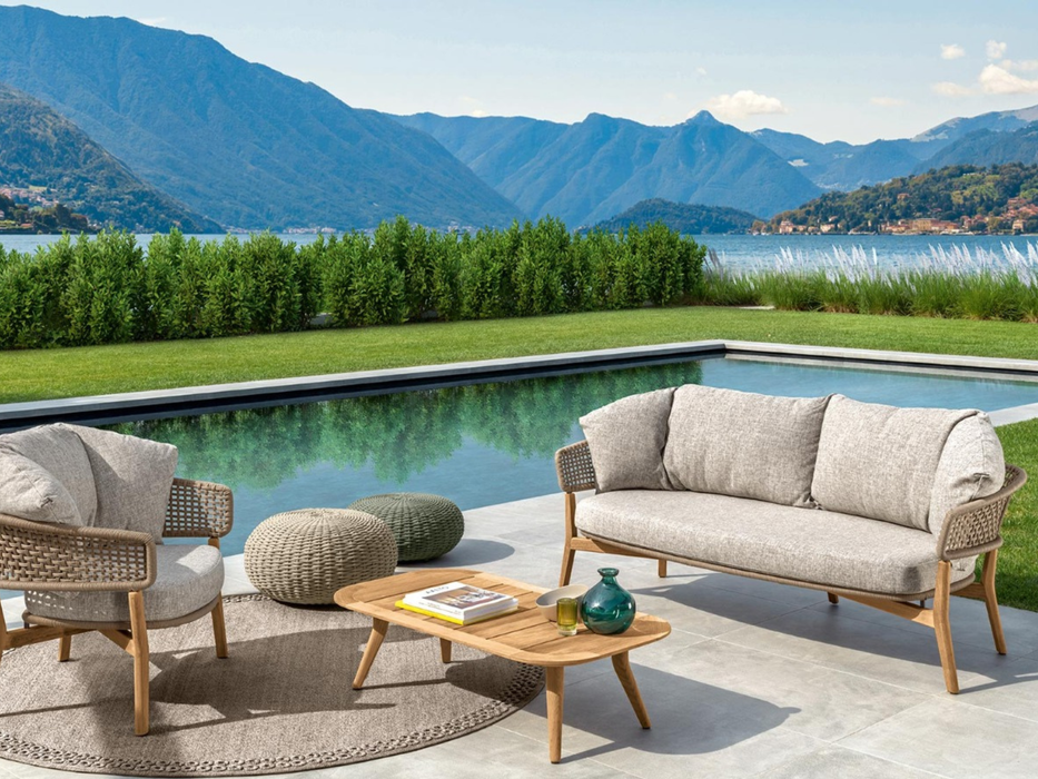 Divano a 2 posti Moon teak Talenti