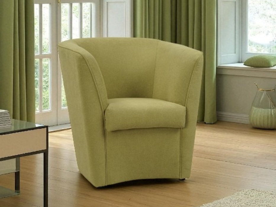 Poltroncina Valentina made in Italy in tessuto antimacchia o ecopelle