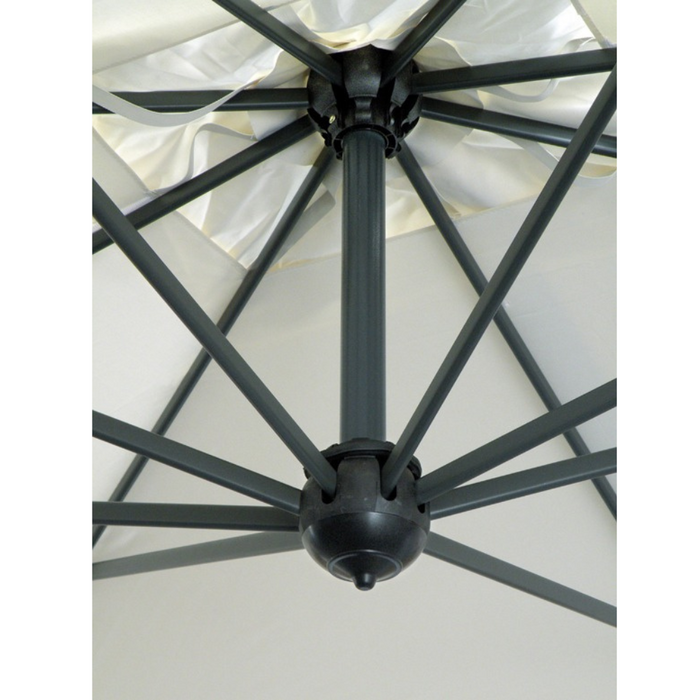 Ombrellone a doppio braccio Double Dark 3,5X7 mt